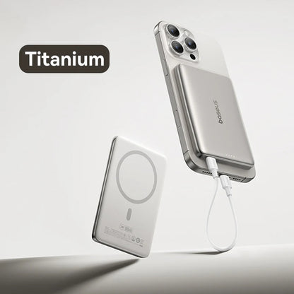 Ultra-Slim Magnetic Power Bank – Card-Sized 10000mAh PD 27W & 5000mAh PD 20W Wireless Charging 2026