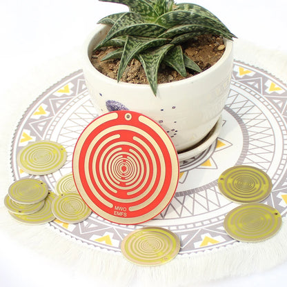 Double-Sided Polarizing Disk for Electromagnetic Radiation Protection and Pain Relief, Portable Non-Toxic Design-4