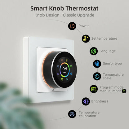Smart Thermostat Knob WiFi Temperature Controller For Water And Gas Boilers Fall 2025 Energy Saving Gift