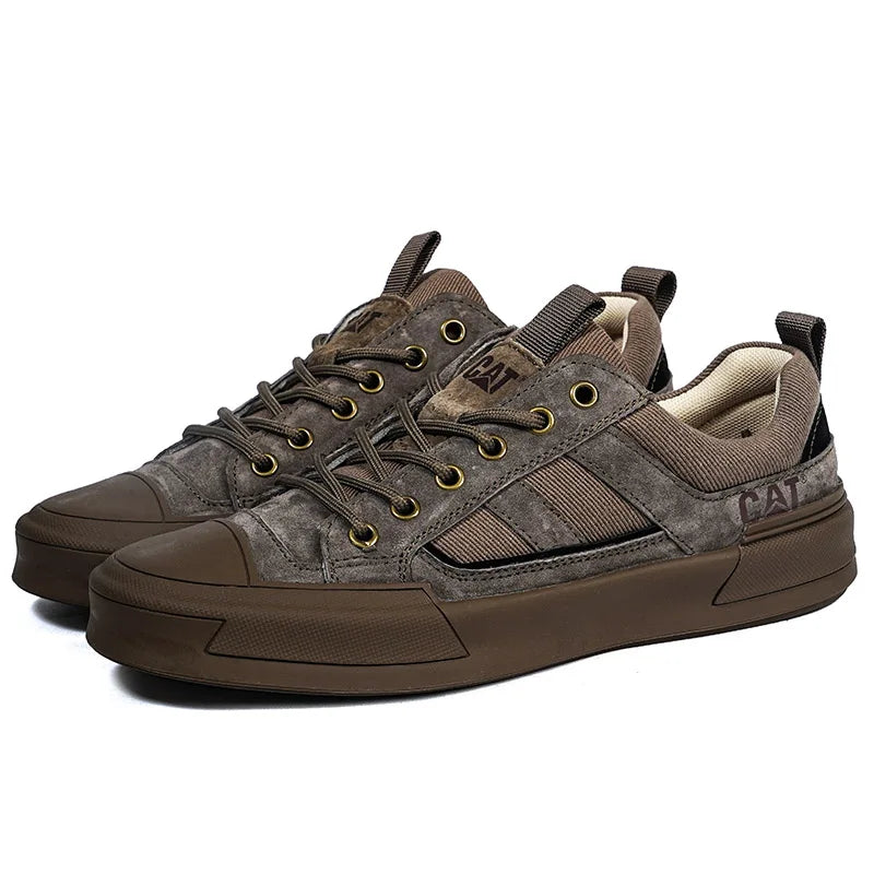 Durable men's outdoor sneakers - anti-slip wear-resistant fabric upper, for hiking and casual everyday