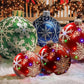 60CM Multicolor PVC Christmas Inflatable Ball - Giant Outdoor Decoration for Holiday Celebrations, Festive Ornaments and Gifts