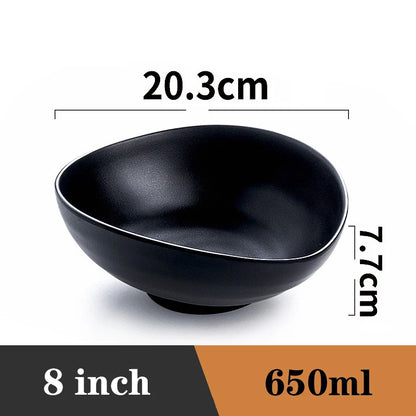 Ramen-Schüssel Schwarzer Kunststoff Japanischer Stil Nudelschüssel