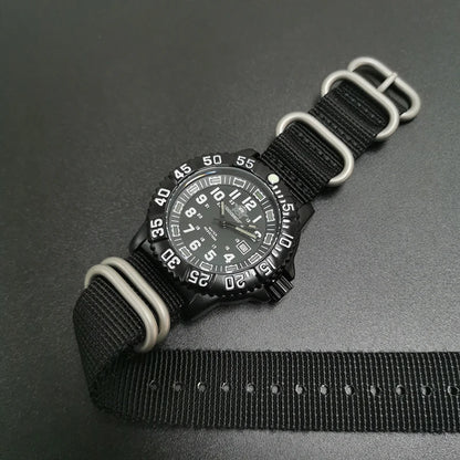 Reloj Militar Correa de Nylon Verde 50m Impermeable Luminoso