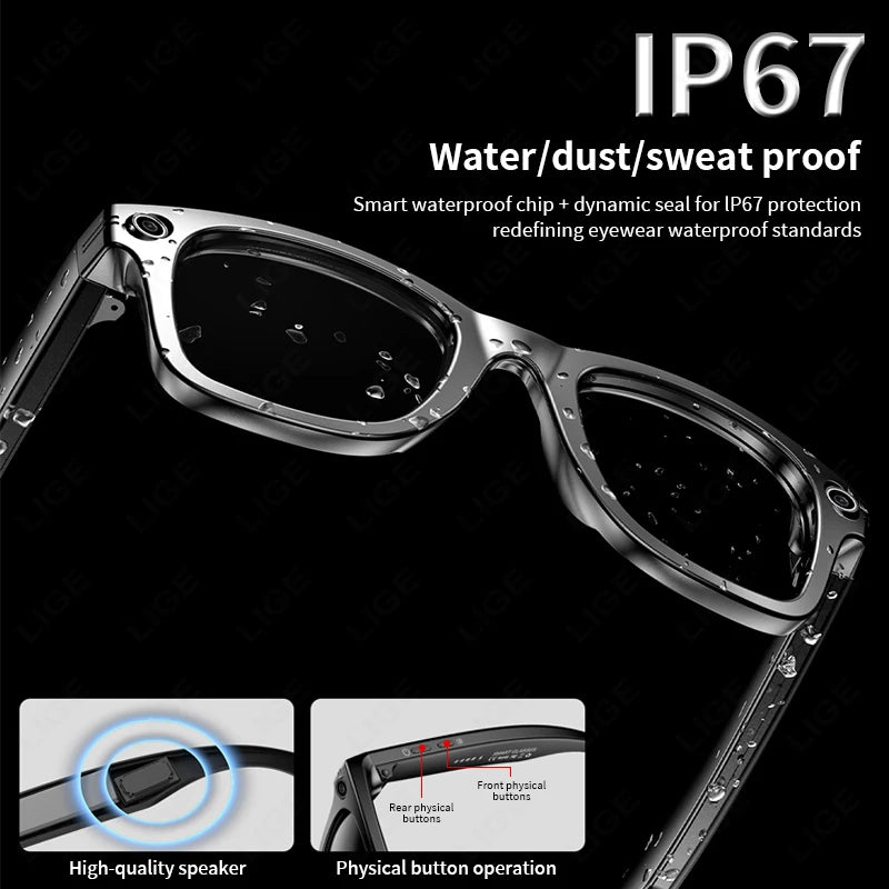AI Smart Glasses 720P Translation Camera Sunglasses