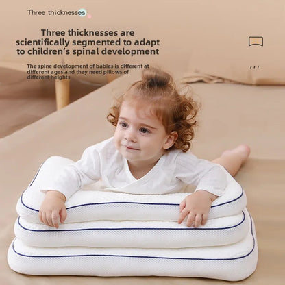 Baby Neck Support Pillow – All-Season Cotton Sleeping Pillow for Toddlers & Kindergarten Kids