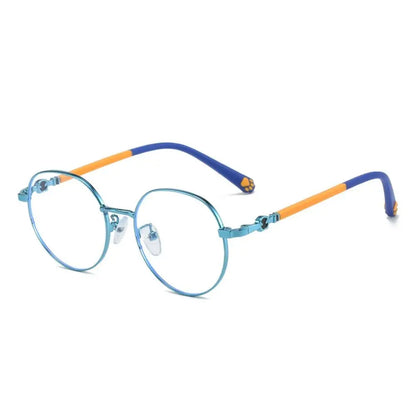 Anti Blue Light Glasses For Kids Classic Metal Frame Eyewear Back To School 2026 Eye Protection