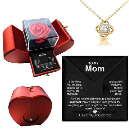 Mother's Day Gift Flower Jewelry Box 2025 Eternal Rose Flower