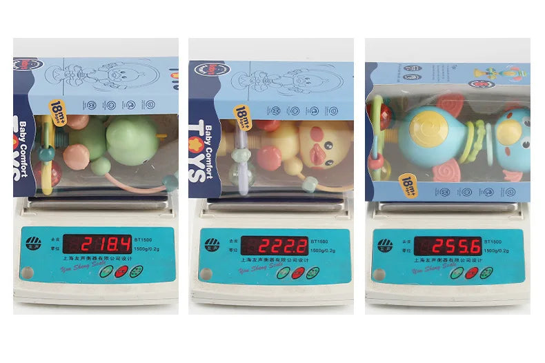 Baby kalmerende rammelaar zuignap speelgoed voor pasgeborenen sensorisch