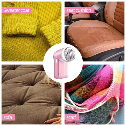 Removedor de pelusa y afeitadora de tela con cuchillas de acero inoxidable para bolas de lana y algodón