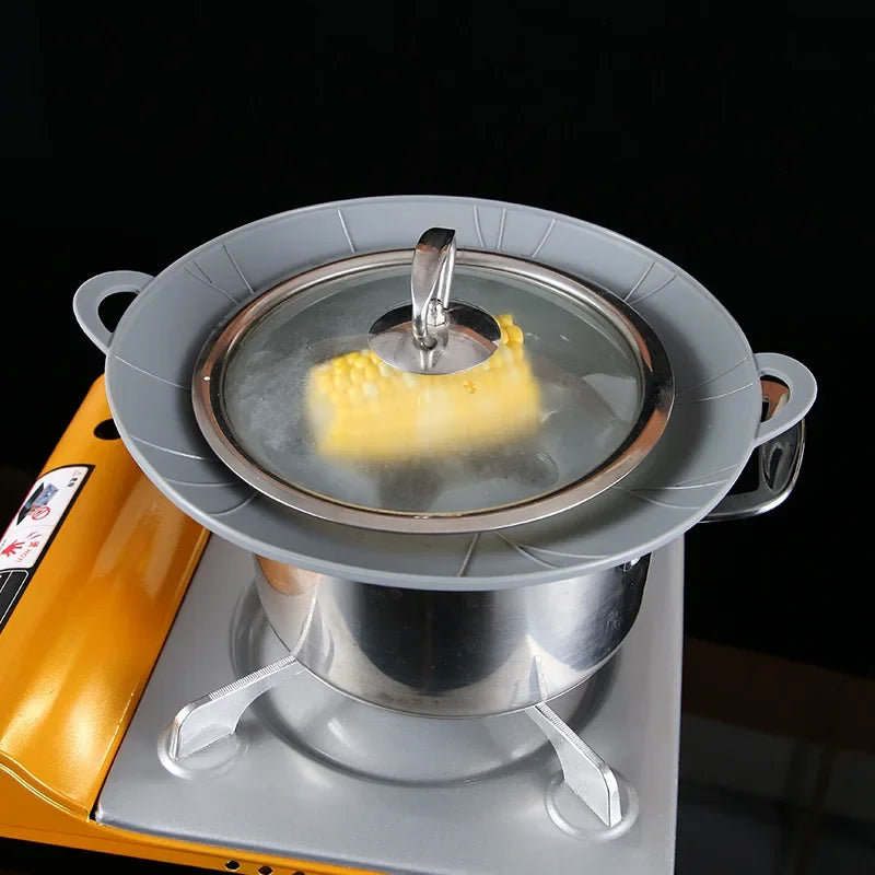 Couvercle en silicone pour casserole anti-débordement universel, accessoire de cuisine, chute 2025, garde la cuisinière propre