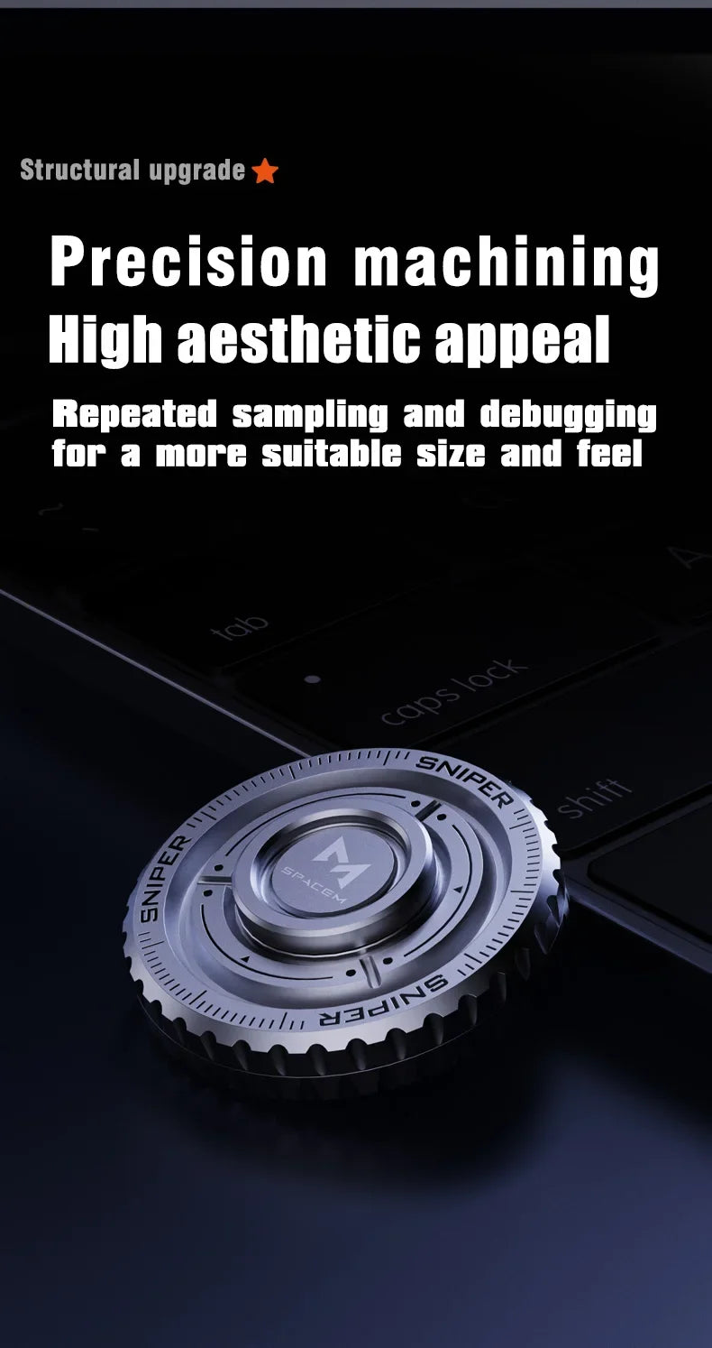 EDC Metall 3in1 Drückkarte Spinner Münze Stressabbaugerät