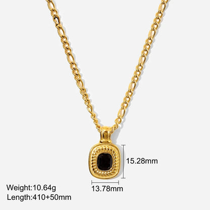 Layered Gold Tone Necklace Set With Resin Stone Pendants Boho Statement Jewelry Gift Idea Fall 2026