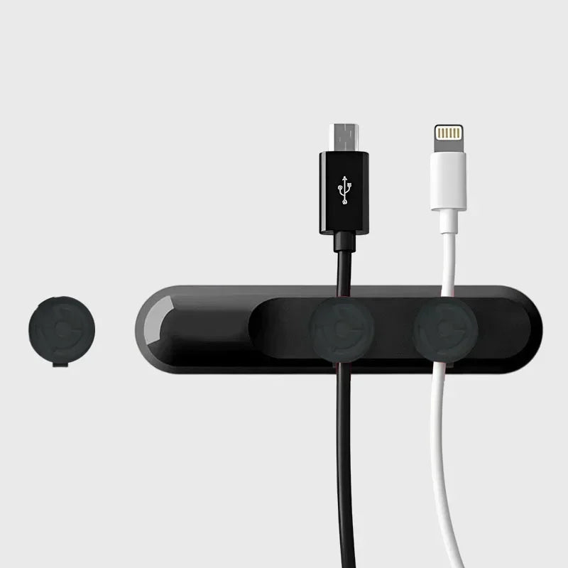 Organizzatore per cavi USB Clip in silicone per cavi Supporto da scrivania