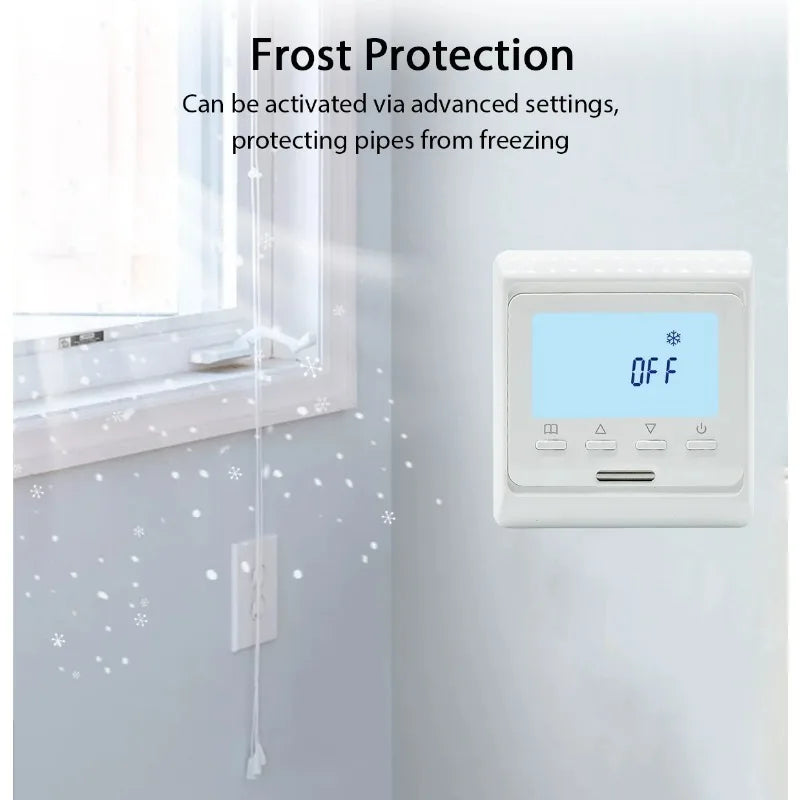 WiFi-thermostaat voor vloerverwarming programmeerbare slimme controller met app-afstandsbediening Alexa Google Assistent 2025