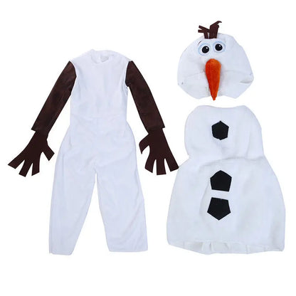 Olaf Frozen-sneeuwman-cosplaykostuum voor kinderen en peuters, cartoonverkleedkleding voor Halloween, kerst- en verjaardagsfeestjes 2026