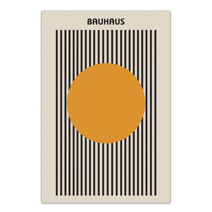 Stampe d'arte murale geometrica moderna Bauhaus set di tre pezzi