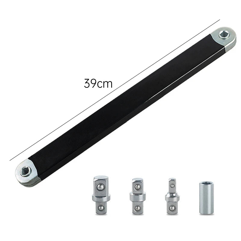 Compact Offset Extension Wrench 4-Adapter Set – Dual-Purpose Impact Socket Ratchet Automotive Hand Tool 2026