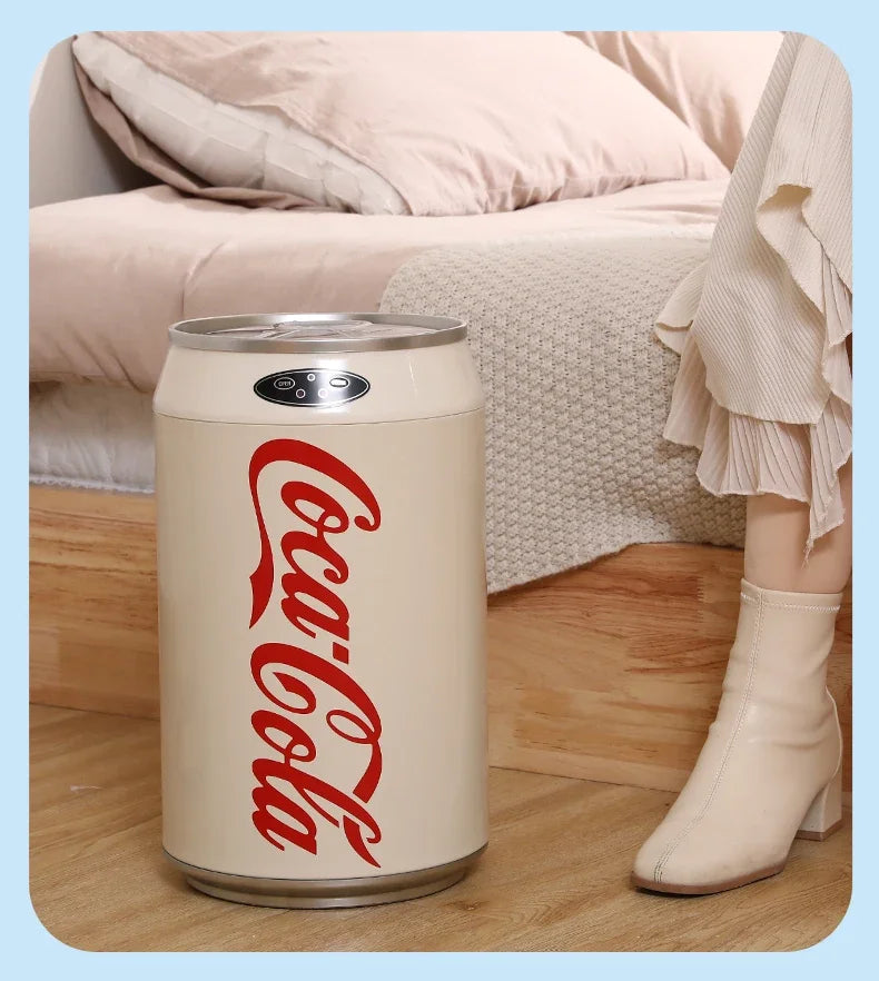 Automatic Induction Trash Can Round Kitchen Bin 24x40cm