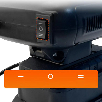 Autoheizung 12V Tragbarer Enteiser mit 90° Drehbarem Lüftungsauslass, Windschutzscheiben-Entfroster für Winterfahrten, Doppelter USB-Anschluss