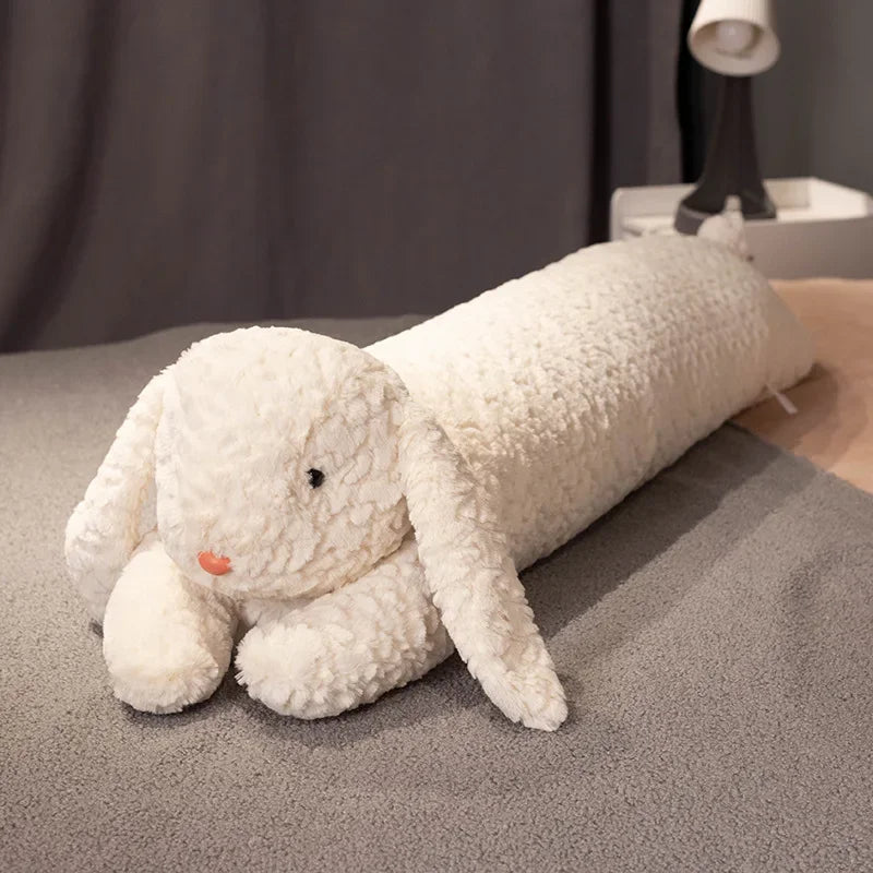 Cuscino per il corpo Grande Coniglio Peluche Decorativo Cuscino lungo imbottito Animale Cuscino autunno 2025 Compagno accogliente per il letto e cuscino da viaggio