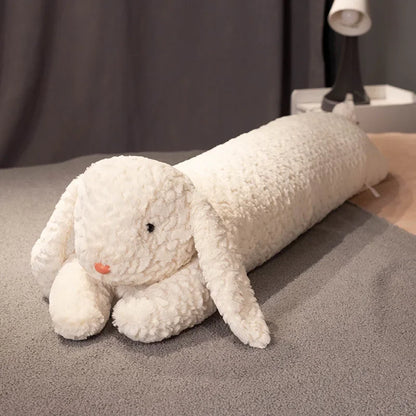 Cuscino per il corpo Grande Coniglio Peluche Decorativo Cuscino lungo imbottito Animale Cuscino autunno 2025 Compagno accogliente per il letto e cuscino da viaggio