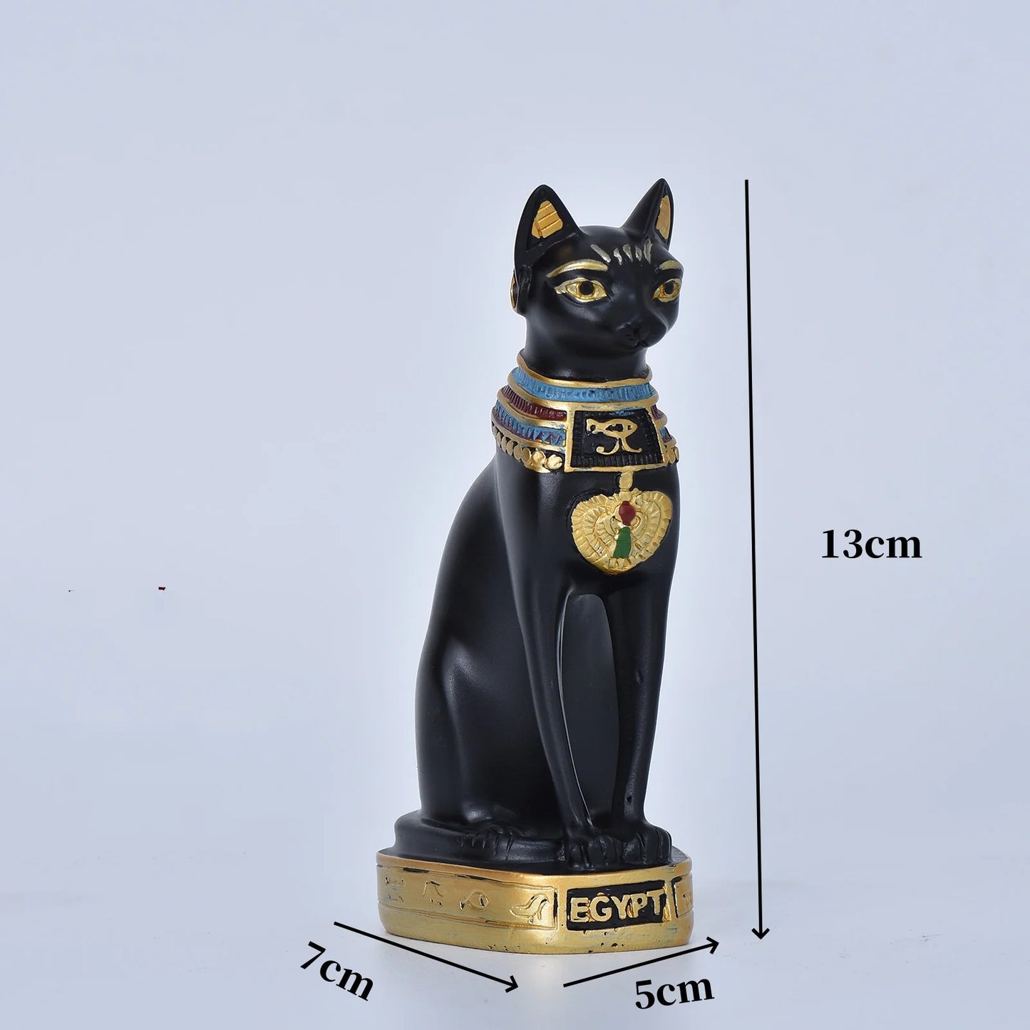 Statua mini gatto dea egizia in resina decorazione per casa e giardino idea regalo retrò