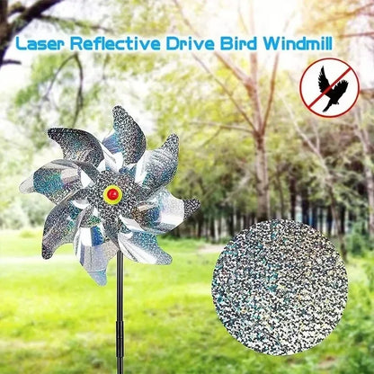 Repellente per uccelli mulinelli riflettenti 5 pezzi repellenti da giardino per cortile e frutteto ecologico 2026