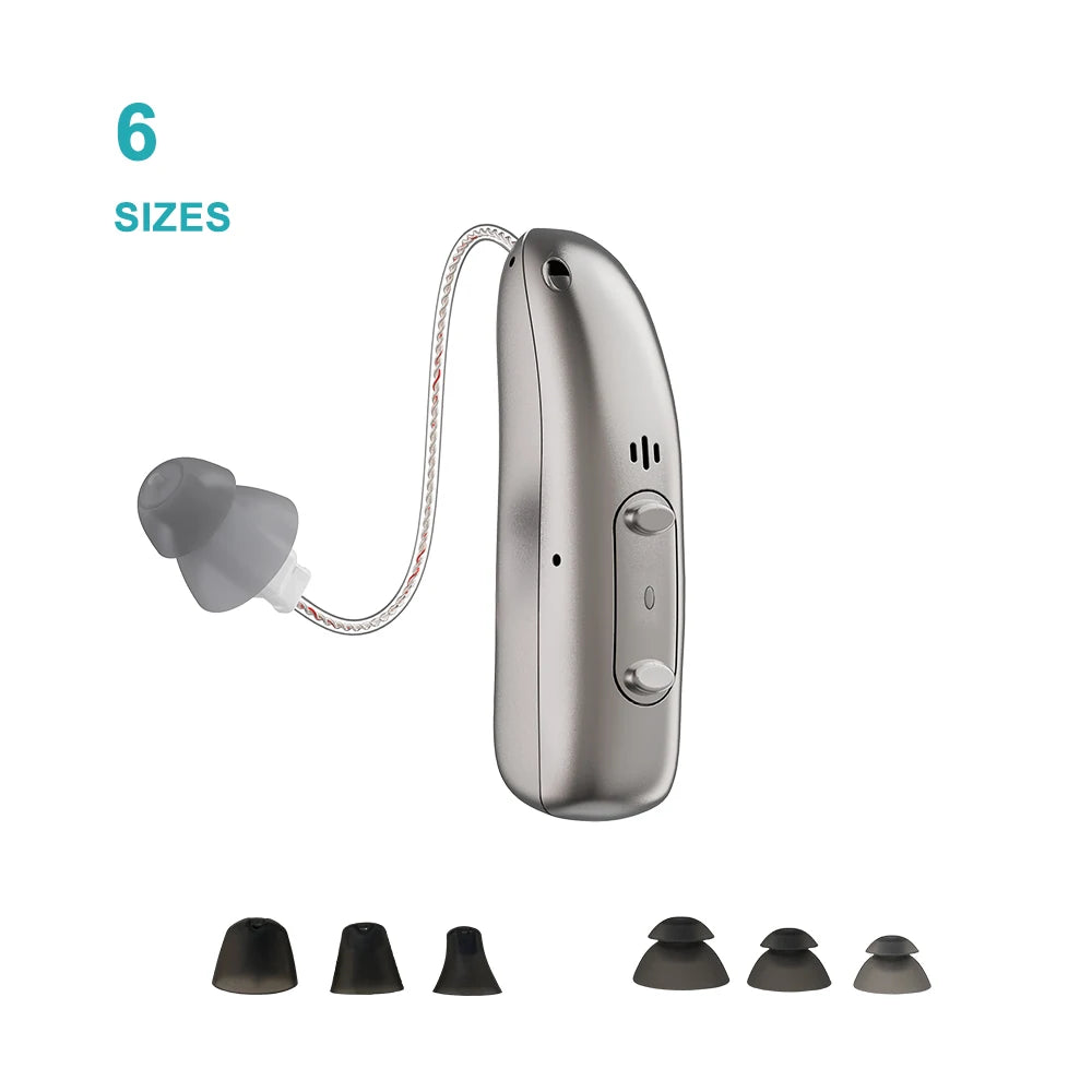 Hearing Aid Rechargeable Digital BTE With Adjustable Volume Portable Senior Sound Amplifier