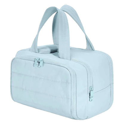 Waterproof women's travel cosmetic bag – large capacity wash bag, bathroom toiletries partition organizer
