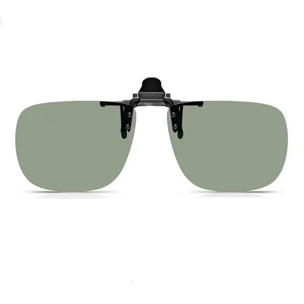 Clip-On Zonnebril Gepolariseerd UV400 Nachtzicht Rijden Bril Vierkante Clip-Ons Anti-Glare Vintage Stijl 2026