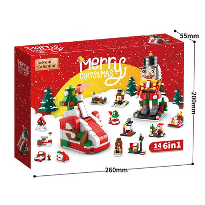 Calendario de Adviento de Bloques de Construcción de Navidad Kit DIY para Niños