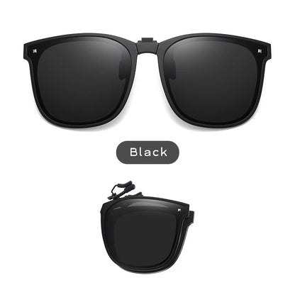 Clip On Sunglasses Foldable Oversized Square Flip Up UV400 Polarized Sunglasses Summer 2026 Trend Gift
