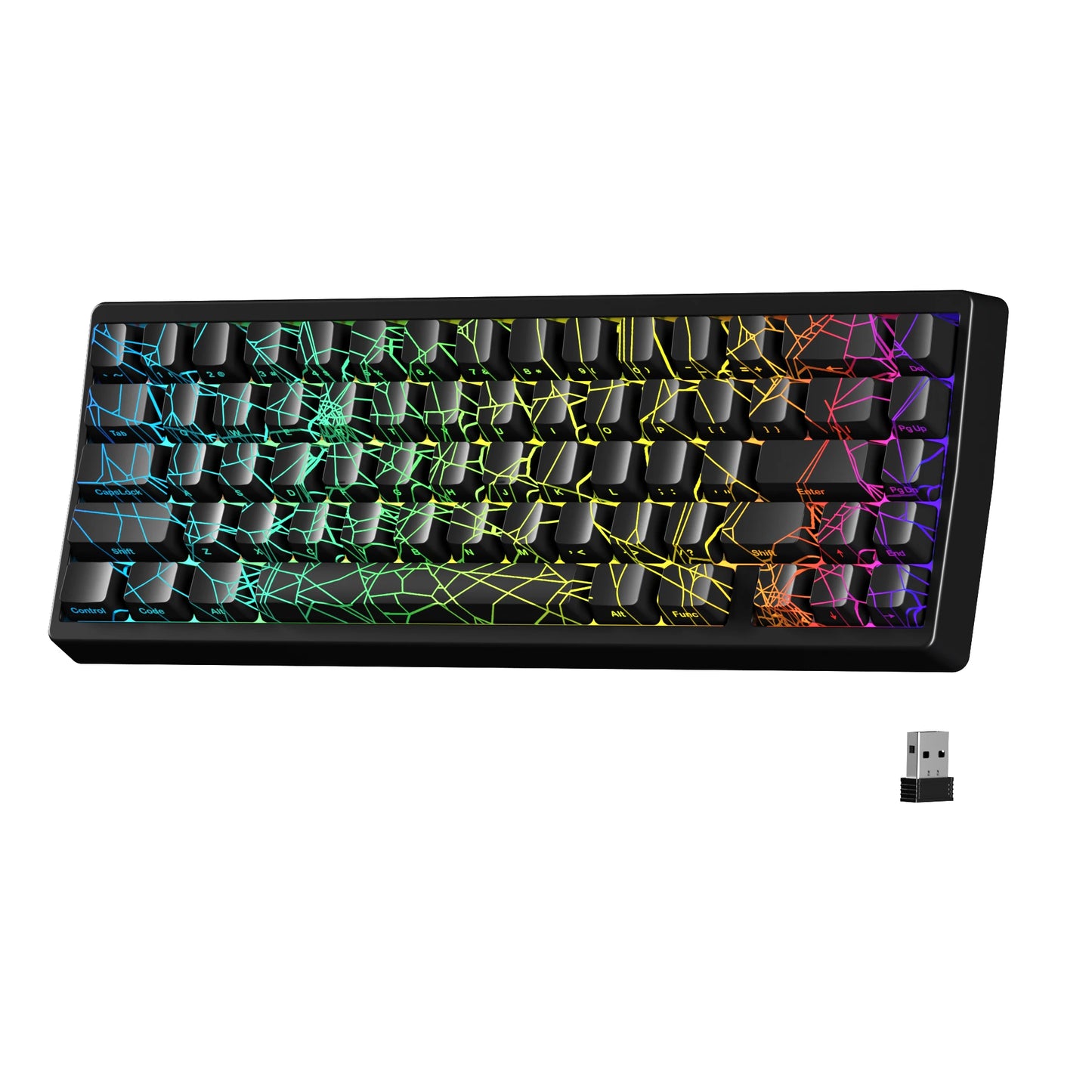 Mechanisch Toetsenbord M67 67 Toetsen Pakking Hot Swappable RGB