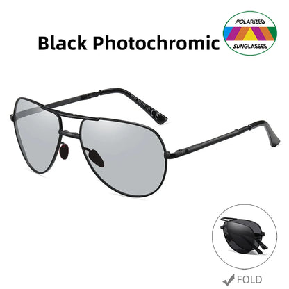 Aviator Sunglasses Foldable Metal Pilot Style Polarized UV400 Sun Glasses, Summer 2026 Trend, All-Day Comfort