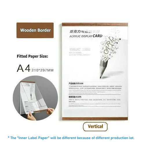 Marco de foto acrílico marco flotante magnético decoración de pared minimalista otoño 2025 montaje adhesivo fácil de cambiar