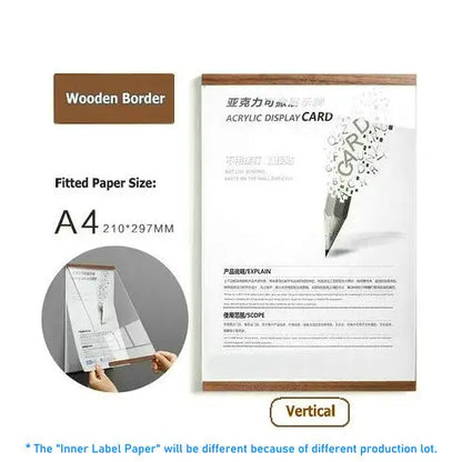 Marco de foto acrílico marco flotante magnético decoración de pared minimalista otoño 2025 montaje adhesivo fácil de cambiar