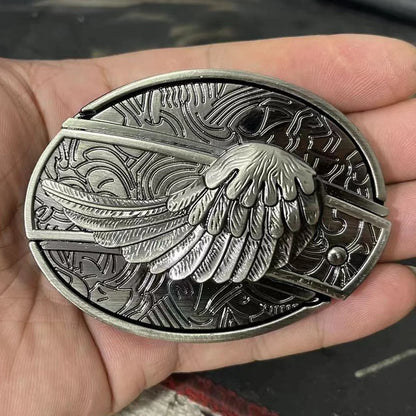 Outdoor Sports Versatile Men's Belt Buckle - Alloy, 7.6cm x 5.8cm, Durable & Stylish