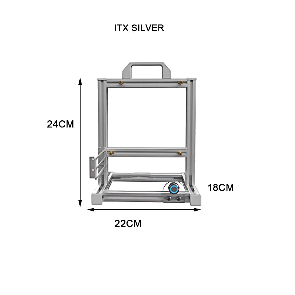 Boîtier PC ATX à cadre ouvert Rack modulaire refroidissement par eau et air