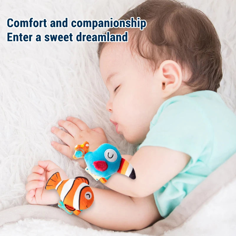 Baby Wrist Rattle Set Newborn Sensory Toys Soothing Gift