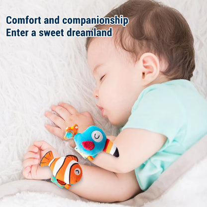 Baby Wrist Rattle Set Newborn Sensory Toys Soothing Gift