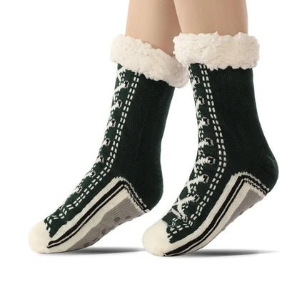 Thermische Fluffy Sokken Dames Winter Pluche Antislip Fuzzy Slipper Sokken Kort