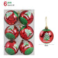 6cm Clear Glass Christmas Ornaments - 6-Pack Decorative Balls for New Year Tree, Perfect Holiday Gifts 2023