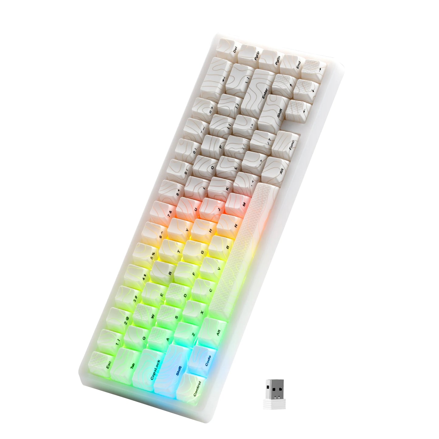 Mechanisch Toetsenbord M67 67 Toetsen Pakking Hot Swappable RGB