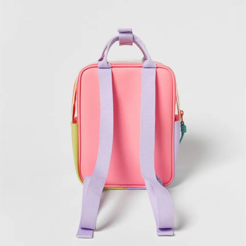 Sac à dos translucide patchwork couleur mini sac à dos gelée rentrée scolaire 2025 sangle d'épaule réglable sac mignon quotidien