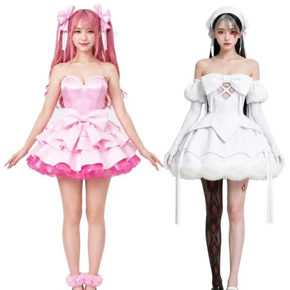 Alien Stage Zombie Mizi Sua-cosplaykostuum, complete set met witte jurk voor vrouwen en volwassenen, Halloween 2026