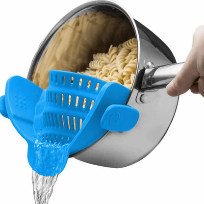Adjustable Clip On Pot Strainer - 1pc Kitchen Strainer for Pans and Bowls