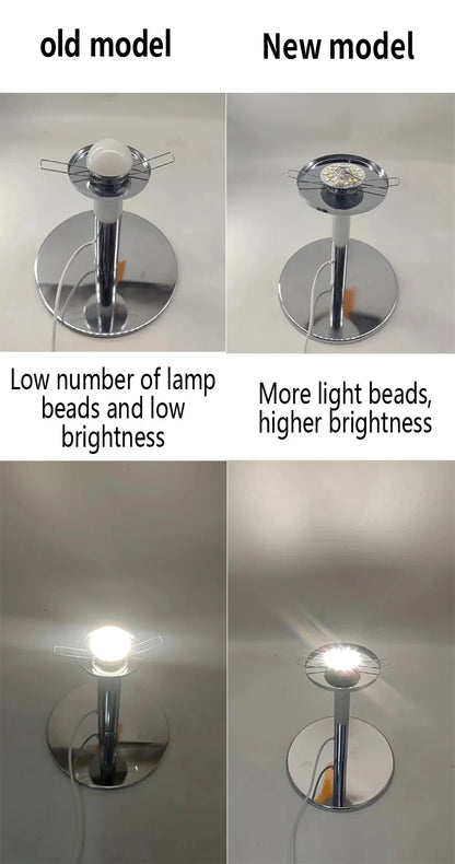 Lámpara de mesa de vidrio Macaron Luz nocturna tricolor Protector de ojos