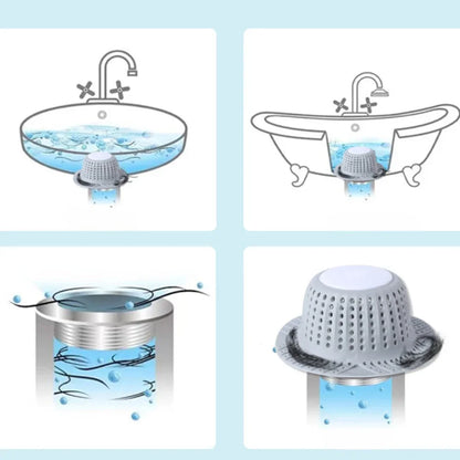 Drain Hair Catcher Collapsible Drain Protector For Bathtub Sink Shower Drains Spring Cleaning 2026 Keeps Drains Clear