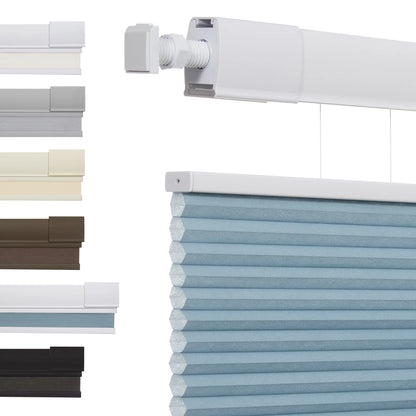 No Drill Honeycomb Blinds Cordless Thermal Insulated 1" Cell Fabric