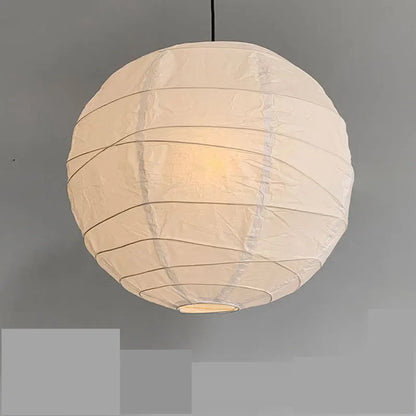 Japandi Wabi Sabi Round Pendant Light E27 LED Hanging Cozy Lamp